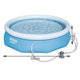 Piscina gonflabila, rotunda, cu filtru, accesorii, 305x76 cm, Bestway 