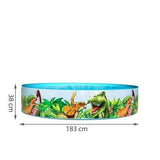 Piscina perete rigid, pentru copii, rotunda, PVC, 183x38 cm, Bestway Odyssey