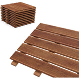 Podea de gradina din lemn, maro, 30x30 cm