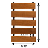 Poteca de gradina din lemn, maro, 30x200 cm