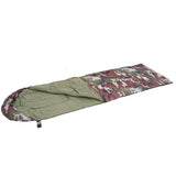 Sac de dormit, turistic, 2 in 1, camuflaj, 210x73 cm, Springos