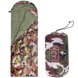 Sac de dormit, turistic, 2 in 1, camuflaj, 210x73 cm, Springos