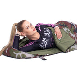 Sac de dormit, turistic, 2 in 1, camuflaj, 210x73 cm, Springos