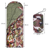 Sac de dormit, turistic, 2 in 1, camuflaj, 210x73 cm, Springos