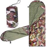 Sac de dormit, turistic, 2 in 1, camuflaj, 210x73 cm, Springos