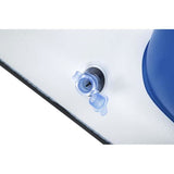 Saltea de apa gonflabila, cu spatar si suport bautura, alb si albastru, 183x97x53.5 cm, Bestway
