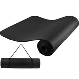 Saltea pentru yoga, fitness, curea transport, neagra, 181x61.5x1 cm, Isotrade