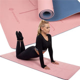 Saltea pentru yoga, fitness, roz, 183x61x0.6 cm, Springos