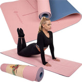 Saltea pentru yoga, fitness, roz, 183x61x0.6 cm, Springos