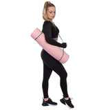 Saltea pentru yoga, fitness, roz, 183x61x0.6 cm, Springos