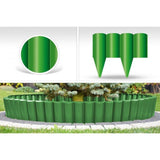 Bordura de gradina din plastic, verde, set 10 buc, 25x3x22.5 cm, 2.5 m, Gardenplast