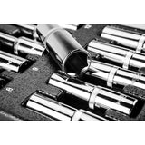 Set capete tubulare lungi, pentru dulap mobil, 1/2", 8-21 mm, 14 piese, NEO