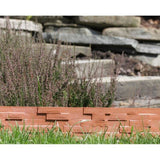 Gard pentru gradina din plastic flexibil, cupru, model piatra, set 3 buc, 78x9.5/20 cm, 2.34 m, Gardenplast