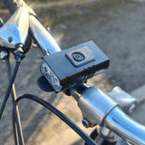 Set stop si far pentru bicicleta, 2xCREE LED T6,  6/7 moduri iluminare, aluminiu si ABS, incarcare USB, 6.5x4x5 cm, Trizand