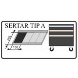 Set clesti, sertar TIP A (385x150 mm) pentru dulap mobil, 160-200 mm, 4 buc, RICHMANN EXCLUSIVE