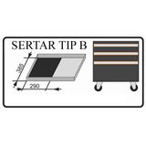 Set chei combinate, sertar TIP B (385x290 mm) pentru dulap mobil, 6-32 mm, 24 buc, RICHMANN EXCLUSIVE