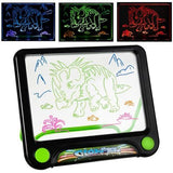 Tableta grafica/desenat, magnetica, pentru copii, 4 markere, LED, 3xAAA, 24.5x21x2 cm