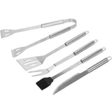 Ustensile pentru barbecue, grill, gratar, inox, set 5 piese, cu trusa, Springos