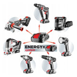 Fierastrau tip sabie cu acumulator 2 Ah, incarcator 18 V Li-ion, Graphite Energy